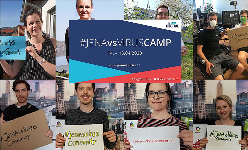 JenaVsVirus Collage, Bildquelle: Jena Wirtschaft